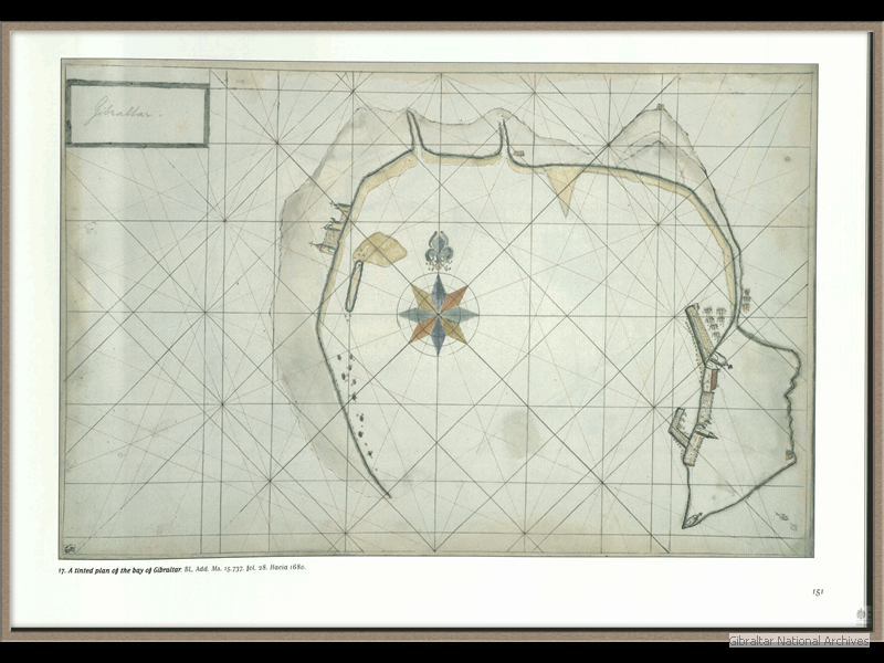 1680-_A-tinted-plan-of-the-bay-of-Gibraltar-_-Hacia