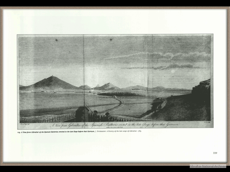 1785_View-of-Gibraltar-from-the-Spanish-batteries-erected-in-the-late-siege-before-that-garrison